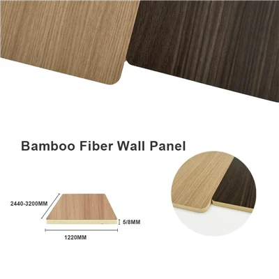 Wood Veneer Bamboo Fiber Board Integrated Wall Panel