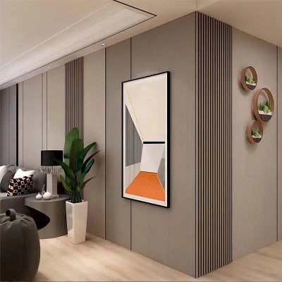 Wood Veneer Bamboo Fiber Board Integrated Wall Panel Wood Veneer Bamboo Fiber Board Integrated Wall Panel