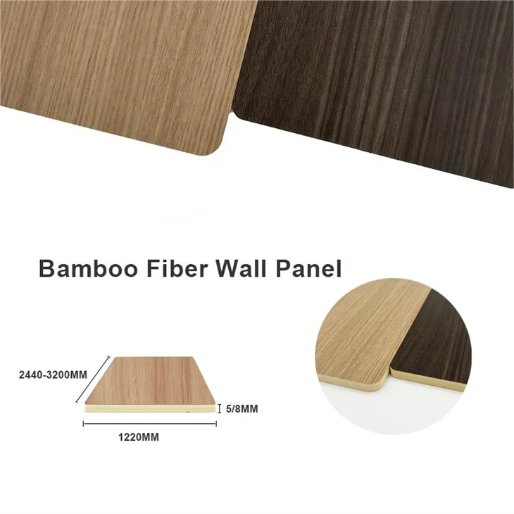 Wood Veneer Bamboo Fiber Board Integrated Wall Panel Wood Veneer Bamboo Fiber Board Integrated Wall Panel